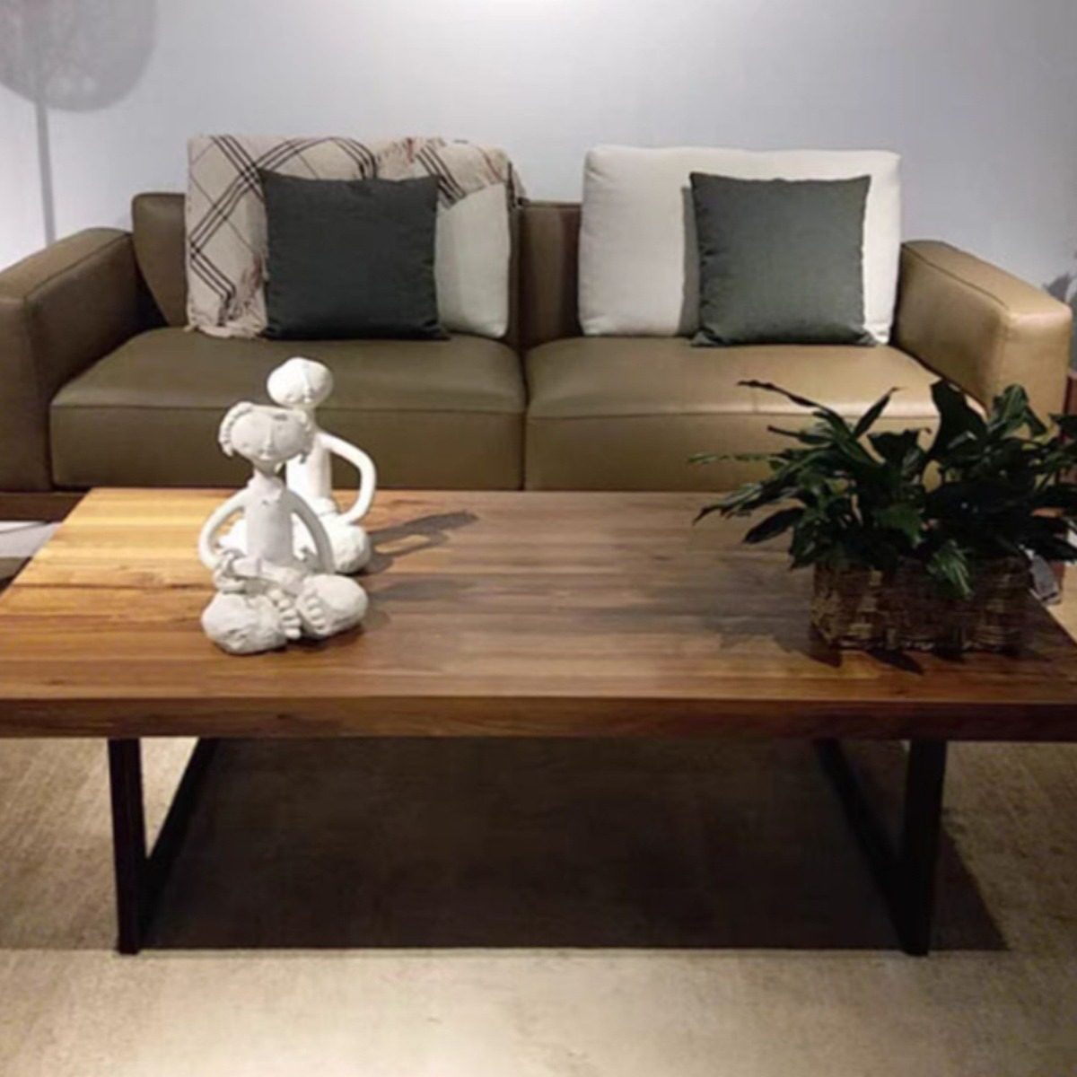 实木茶几桌子工业风铁艺复古咖啡厅原木小户型客厅高级茶台茶桌