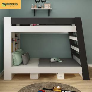 同宽高低子母床上下床上下铺环保轻奢新款现代简约实用儿童双层床