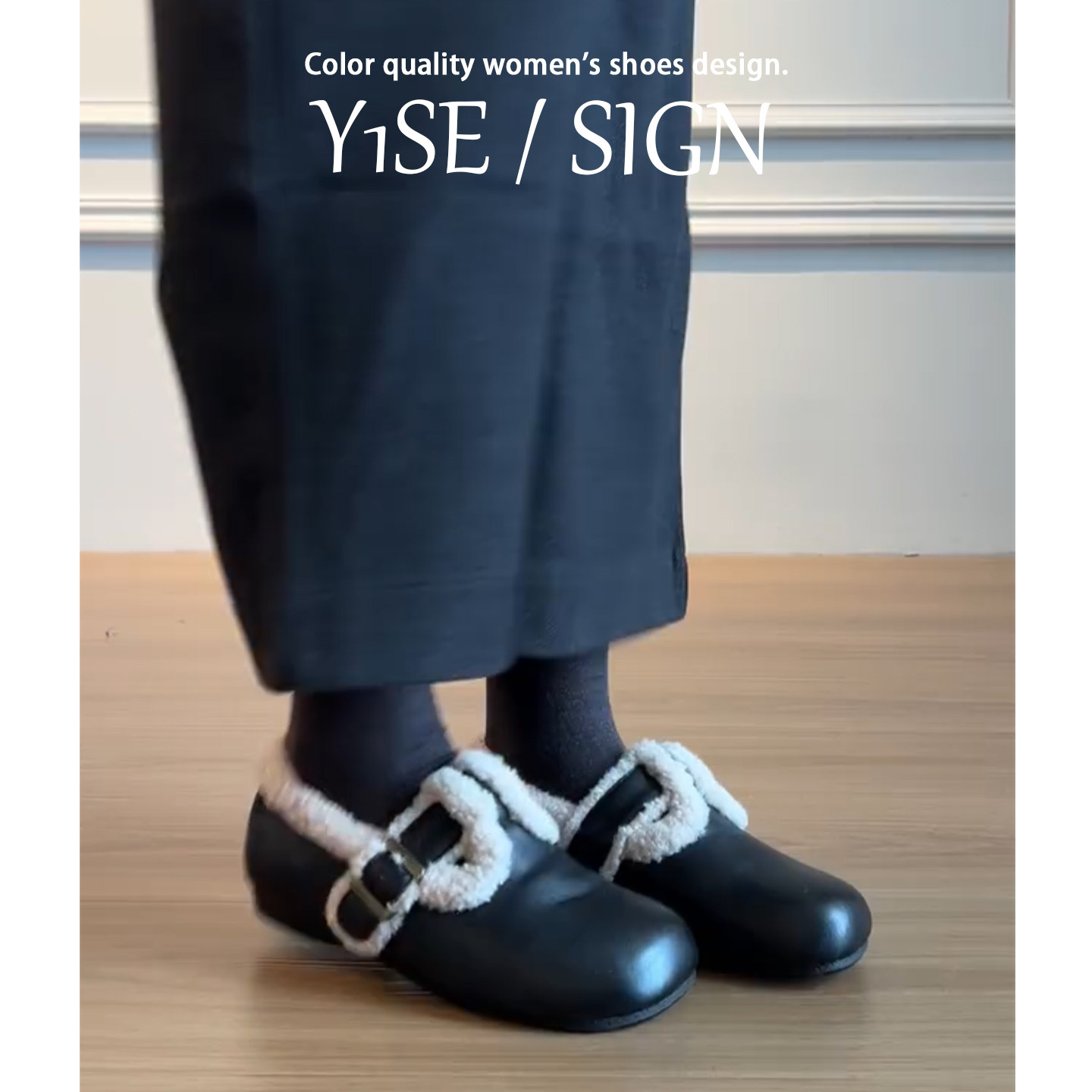 真皮黑色内增高全包勃肯鞋女冬外穿一脚蹬豆豆鞋加绒保暖毛毛单鞋