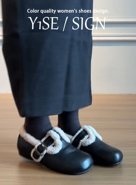 真皮黑色内增高全包勃肯鞋女冬外穿一脚蹬豆豆鞋加绒保暖毛毛单鞋