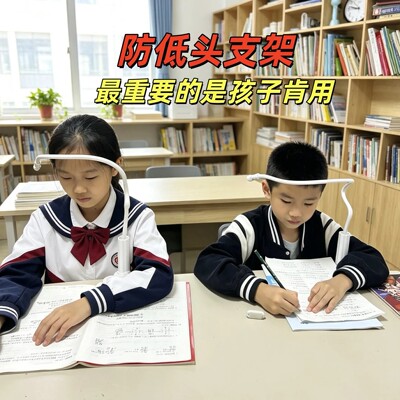 自制防近视神器桌面床头软管支架diy小学生写作业防低头学习支架