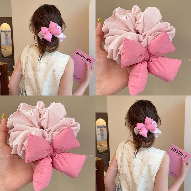 ins韩系海绵蝴蝶结大肠发圈