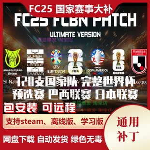 FC25 国家赛事大补 120支国家队世界杯预选赛亚洲杯巴西日本联赛