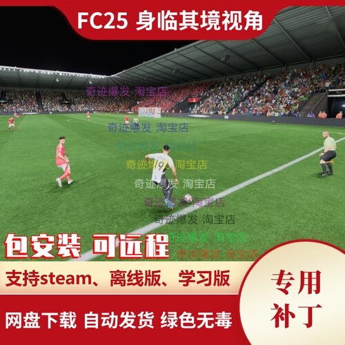 FC25 身临其境视角补丁 电视画面感高LOD摄像机视角 不含游戏
