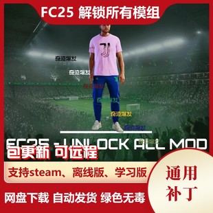 FC25 解锁所有补丁 fifa25 守门员手套球鞋经理服装足球 不含游戏