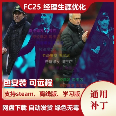 FC25 经理生涯优化补丁 更加困难和现实球员价值比赛评分 FIFA25