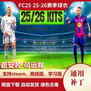 FC25 25-26赛季球衣补丁 新赛季550套新款球衣臂章队徽印号字体