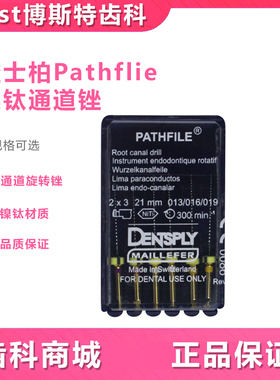 登士柏/DENTSPLY PathFile机用镍钛通道锉 旋转根管锉 (6支/板)