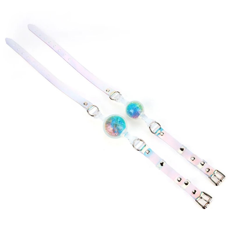 Colored Crystal Mouth Plug Opening Ball BDSM Props Gag Bindi