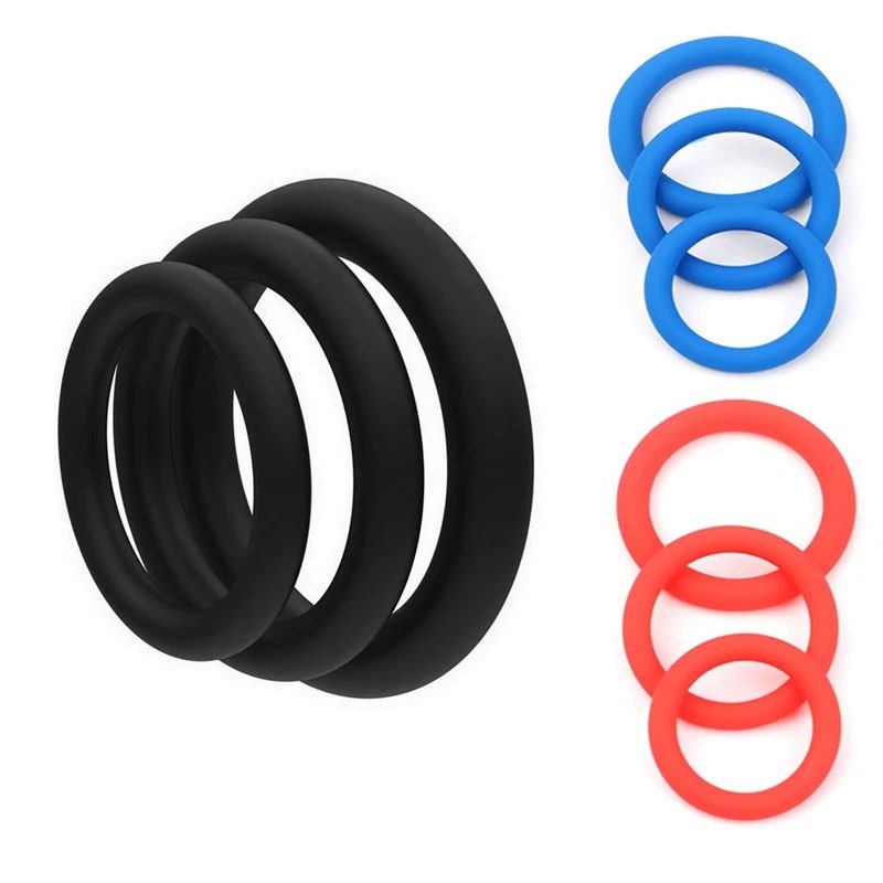 Elastic Penis Ring 3pcs Sex Toys for Men Male Masturbator Co