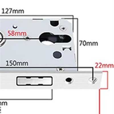 套装房门对开门锁会议室双开大门锁直把手拉手 锁双扇门真假锁具