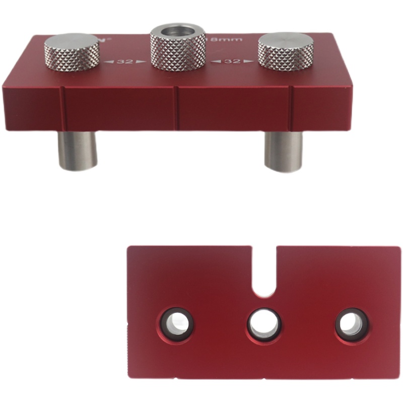 木工垂直打孔器多功能开孔器预埋件圆木榫辅助钻孔中心画线工具