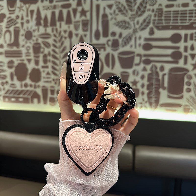 适用于25款E300钥匙套C260L壳/C级扣新S级S400L包S450L车包