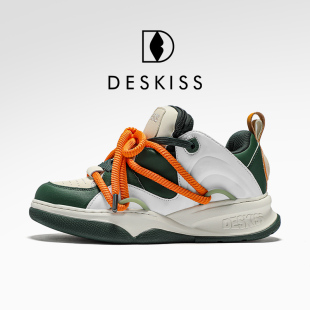 百搭情侣运动鞋 DESKISS复古小众板鞋 男款 高街休闲潮牌面包鞋 美式