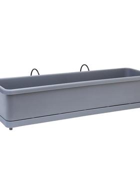 欧杆林泽D203S花阳台种菜花种菜盆悬挂铁艺挂架盆窗台盆栏花架