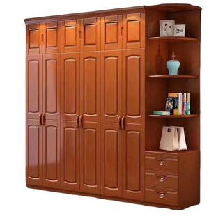 木衣柜胶简约实推拉门衣柜橡家具木卧室对开门4391收纳储物柜子