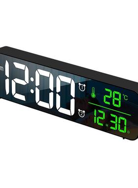 插电闹发光大屏LE办D挂钟音乐大字台钟客厅公室台挂式好销铃LD881