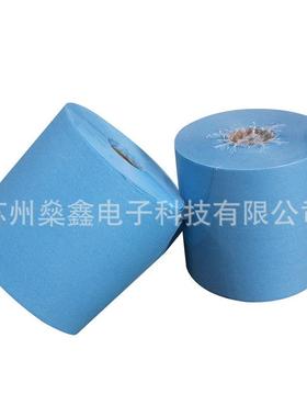 大卷无尘擦拭纸蓝色卷装无尘布不掉屑工业洁净吸水吸油无尘纸