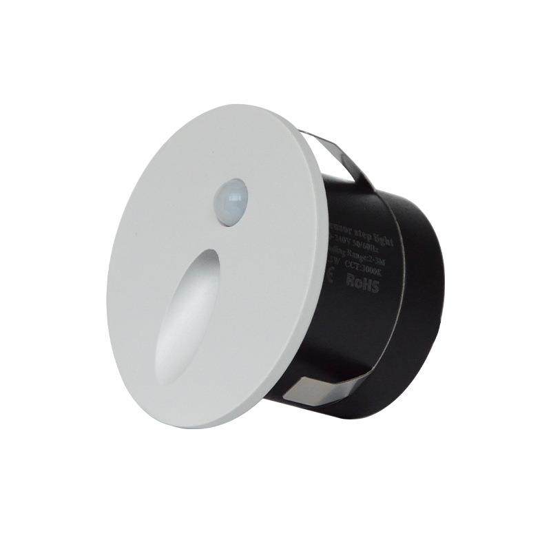 6565led人体感应地脚灯楼梯踏步过道嵌入式墙壁踢角夜灯台阶灯