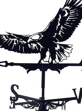 向风标不锈钢摆件喷飞鹰漆庭院屋顶户外花铁hy25812艺园风向标