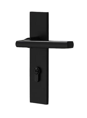 黑色室内卧室房门锁家用房间机械实木门把手锁具通用型磁吸静音锁