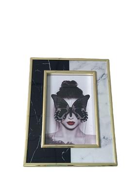 简约横竖金属简约相式框，软装相框120618-6摆台