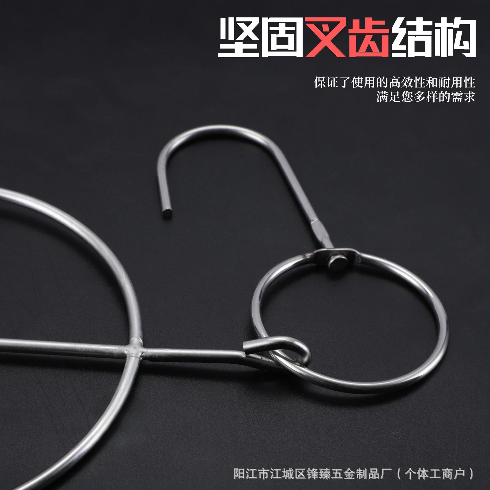 不锈钢琵琶鸭叉吊钩烤乳鸽三叉 U型板鸭夹手撕烤兔烤叉烧腊工具