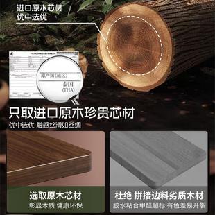 办公室滑轮置物架 实木电脑主机托架可移动机箱支架底座带家用台式