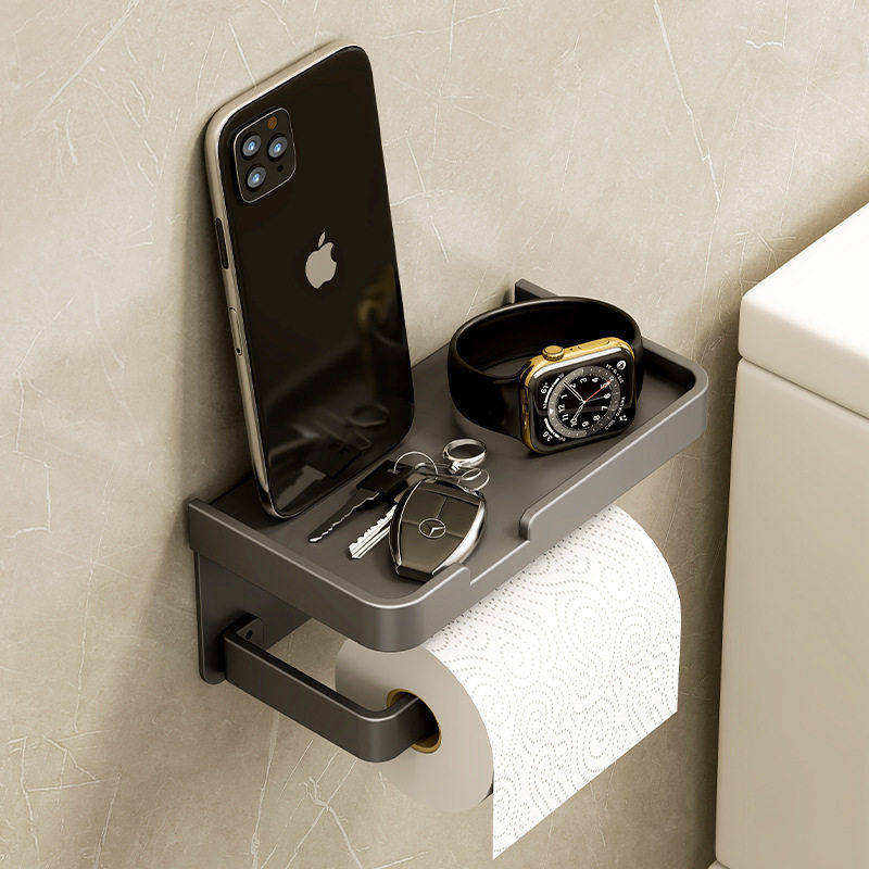 纸巾架免打孔加厚太空铝卷纸架厨房卷纸架手纸厕纸架卫生间纸巾盒,收纳整理,纸巾架,淘宝优惠券,粉丝福利购,淘宝优惠卷