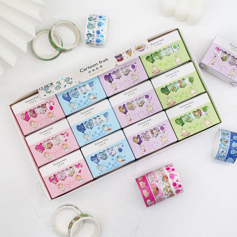 卡通和纸胶带套装礼盒手帐贴纸彩色文具胶带装饰素材贴画厂家,文具电教/文化用品/商务用品,和纸胶带,淘宝优惠券,粉丝福利购,淘宝优惠卷