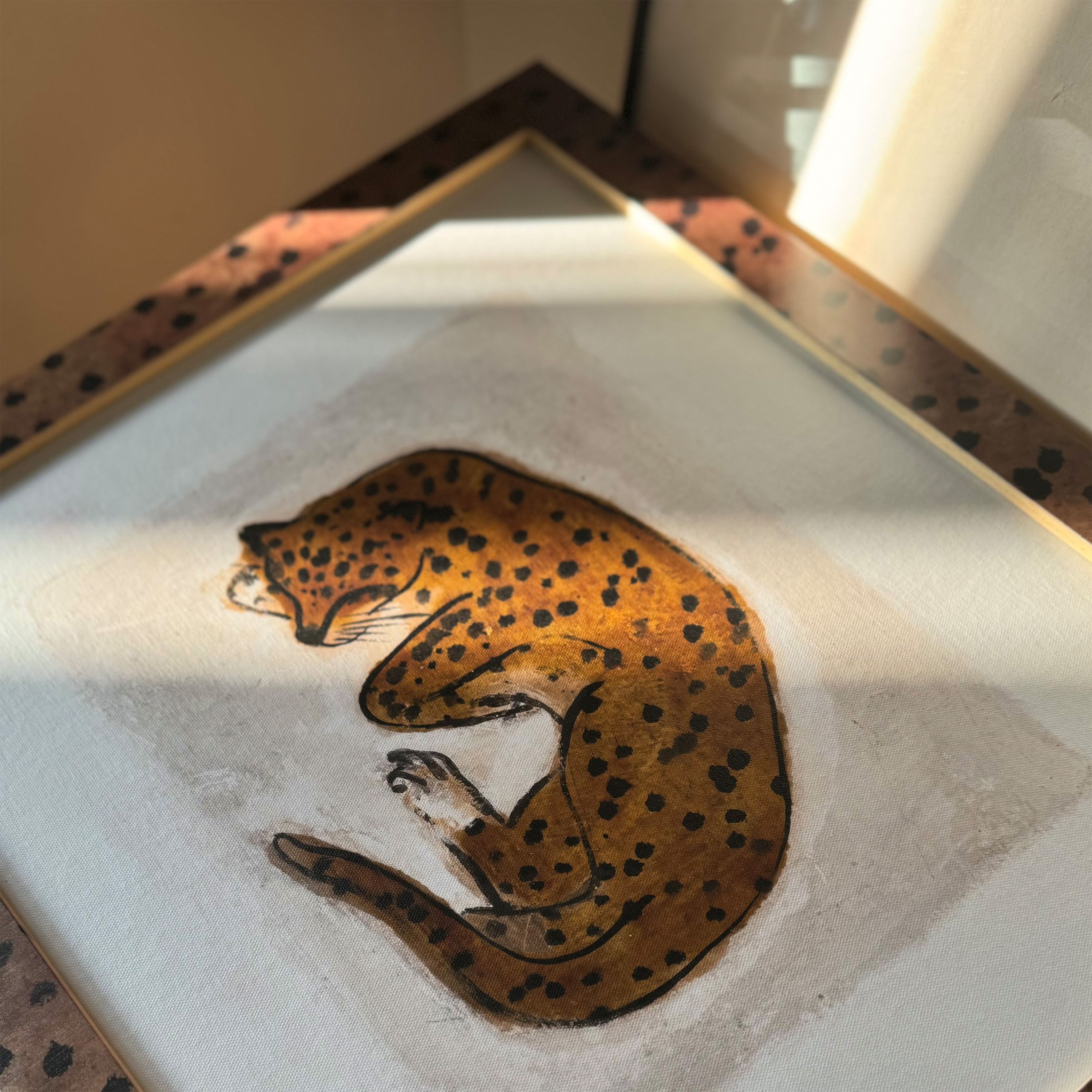 【豹富】常玉新中式美拉德装饰画客厅玄关沙发背景书房办公室挂画