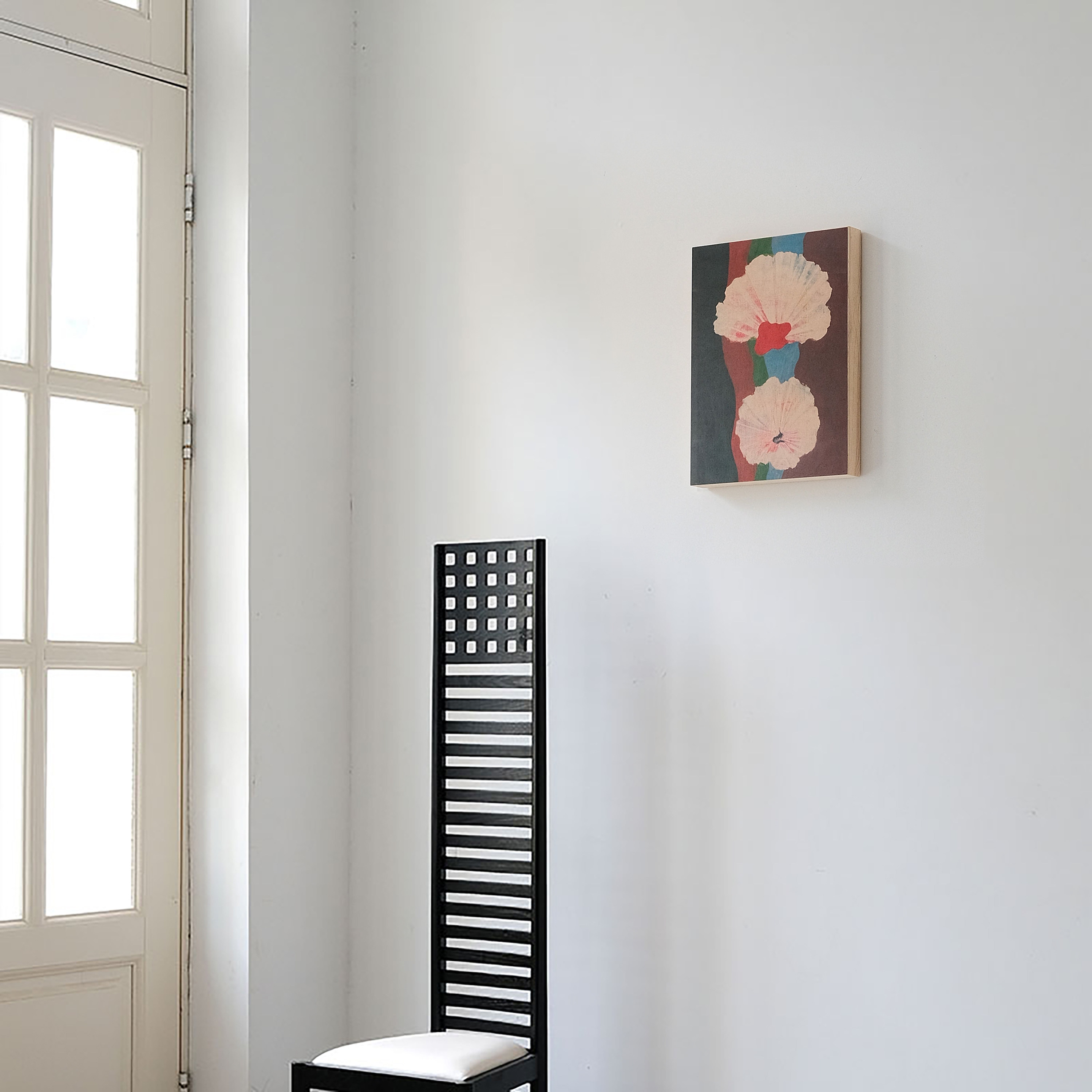 【贝壳花朵】浪漫绝美小众木板装饰画设计师软装玄关客厅中古挂画