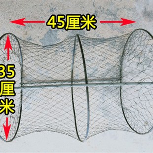 速发黑鱼笼塑料捕鱼笼篮花竹笼花篮笼折可叠乌龟螃蟹笼甲鱼笼