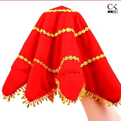 速发手绢四东北扭秧歌二人转蹈人专业手帕成级八角巾儿童考级专用