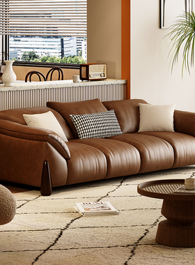 速发vpla头层沙发极简小户型复厅直排三四人风客古位沙发床