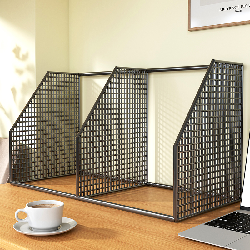 速发文件架办公室桌物档案资料收面置纳架办公用品文件夹整理神器