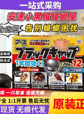 日本进口安速蟑螂盒小黑屋蟑螂丸