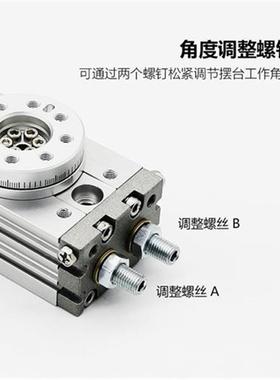 旋转摆动气缸90度msqb10A齿轮式180度HRQ小型20a/30a/50A/R/L2/L3
