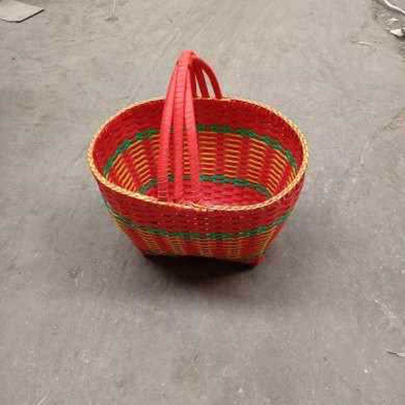 家用采摘竹篮手提买菜篮子厨房放鸡蛋藤编手工编织收纳筐办喜事篮,收纳整理,橱柜收纳筐,淘宝优惠券,粉丝福利购,淘宝优惠卷