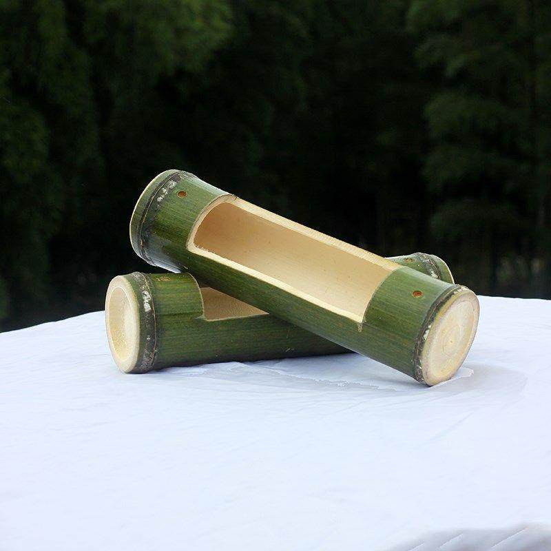 竹子竹筒花盆花瓶多肉造景室内外小院竹子装饰品摆件花器插花竹筒,特色手工艺,竹编/竹雕,淘宝优惠券,粉丝福利购,淘宝优惠卷