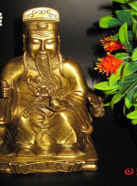 包邮纯铜火德星君火神爷火官大帝火官炎帝铜神佛古典人物摆件工艺