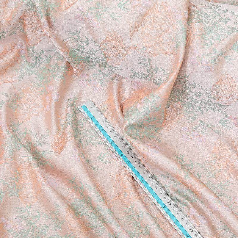 中国风提花明春景和老钱风仿宋锦面料包装锦盒书画装裱新中式女装,纺织面料/辅料/配套,棉麻面料,淘宝优惠券,粉丝福利购,淘宝优惠卷