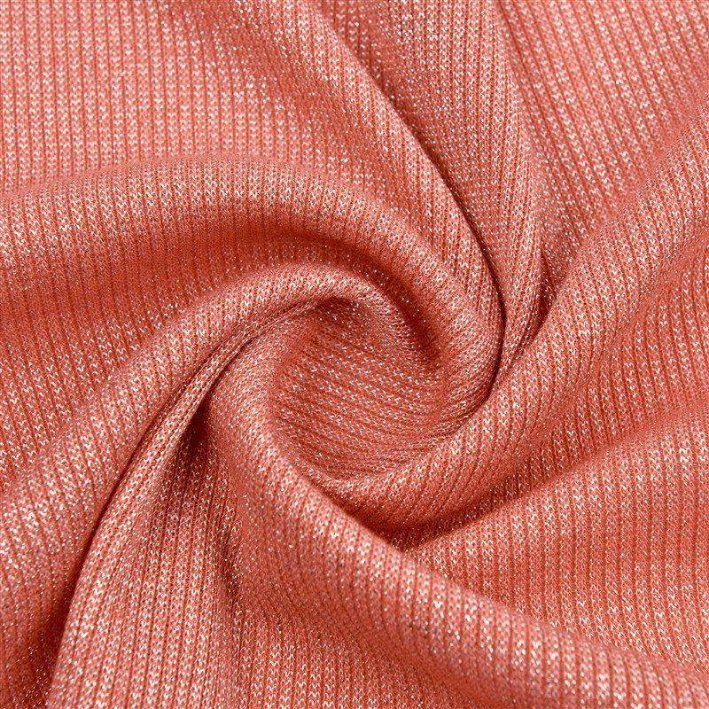 新款亮丝银丝螺纹针织面料 闪光2*2罗纹金银丝针织厚线布春夏现货,纺织面料/辅料/配套,罗纹布,淘宝优惠券,粉丝福利购,淘宝优惠卷