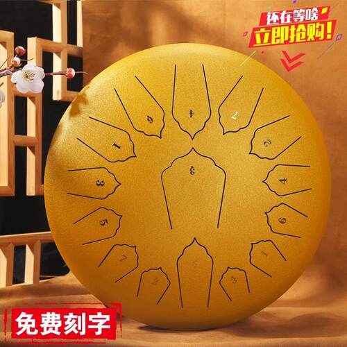 空灵鼓钢舌鼓初学者入门13寸15音专业级灵空鼓儿童乐器空鸣鼓