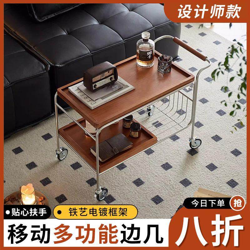 实木中古移动小推车沙发边几可移动复古美式茶几客厅网红边柜餐车,住宅家具,移动边几/推车,淘宝优惠券,粉丝福利购,淘宝优惠卷
