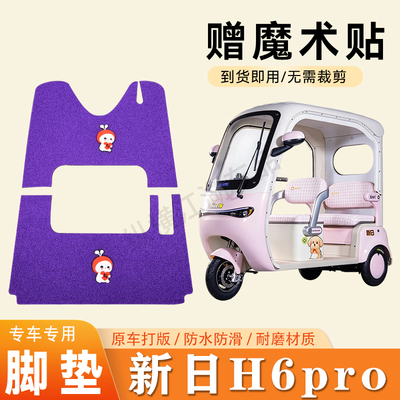 适用新日H6pro电动三轮车脚垫防滑丝圈耐磨脚踏板踩垫