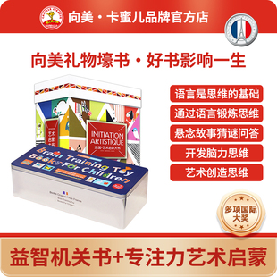 法国脑力盒子+艺术艺术启蒙大书儿童思维语言潜能启蒙训练绘本大开眼界创意机关书百变洞洞翻翻书撕不烂纸板书3-6岁