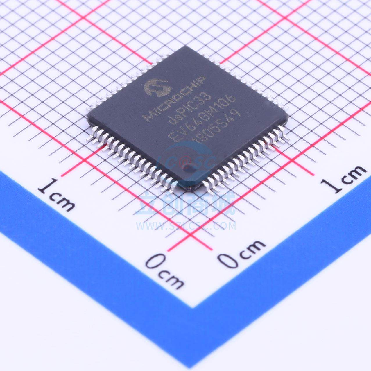 MICROCHIP(美国微芯) DSPIC33EV64GM106-I/PT TQFP-64_10x10x05P