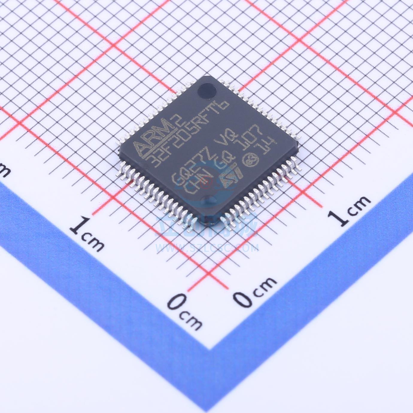 ST(意法半导体) STM32F205RFT6 LQFP-64(10x10) ST(意法半导体)