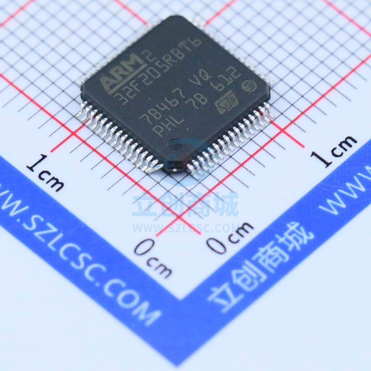ST(意法半导体) STM32F205RBT6 LQFP-64_10x10x05P ST(意法半导体
